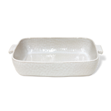 Cozina White Rectangular Baker