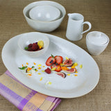 Cozina White Large Serving Bowl