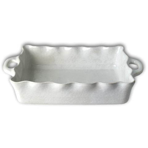 Cozina White Rectangular Baker – Carmel Ceramica