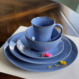 Rhapsody Blue Round Serving Platter