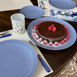 Rhapsody Blue Round Serving Platter