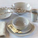 Rhapsody Fog Round Serving Platter