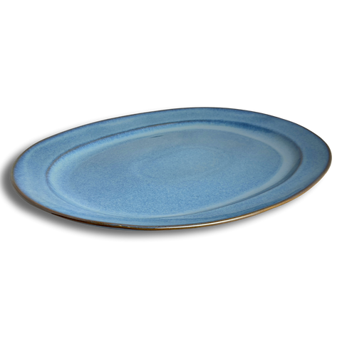 Stillwater Azul Oval Platter