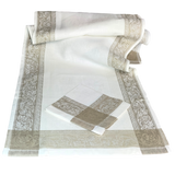 Table Runner - White/Tan