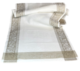 Table Runner - White/Tan