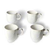 Cozina White Mugs-Set/4