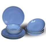 Rhapsody Blue Dinnerware 12 Piece Set