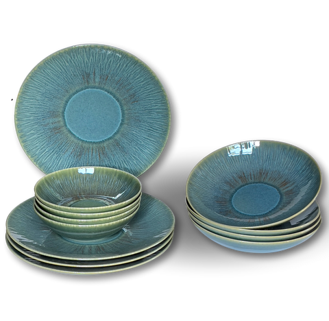 Stillwater Verde Dinnerware 12 Piece Set