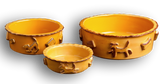 Dog Food/Water bowl - Caramel