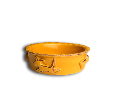 Designer Carmel Ceramica Dog Food and Water Bowls